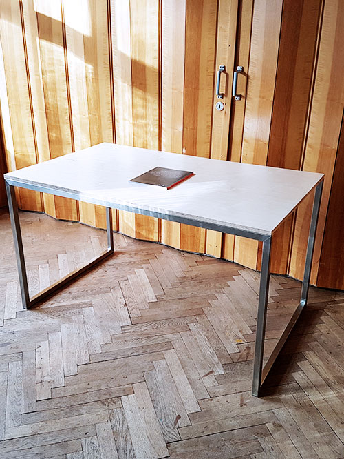 Design Edelstahl Tsch Schreibtisch